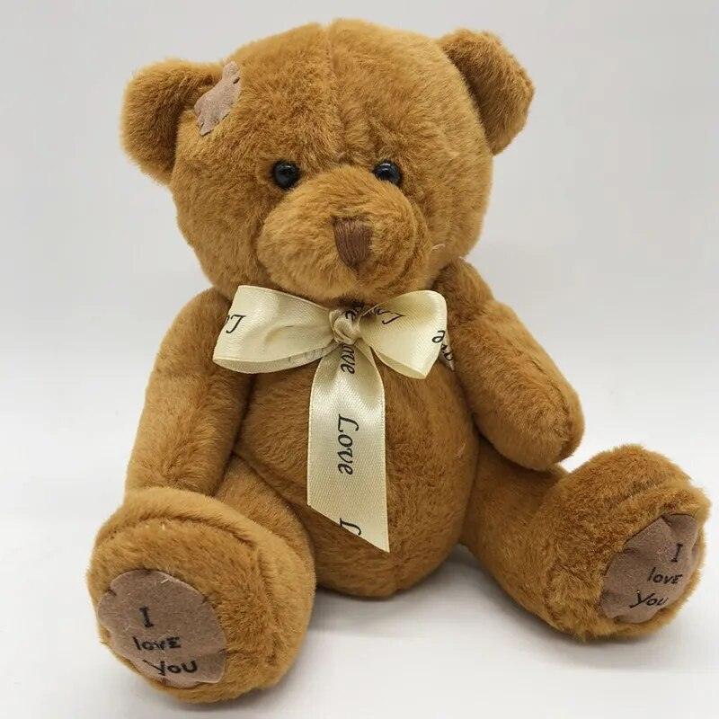 1pc 18cm Kawaii Patch Bear Soft Plush Toys Stuffed Animal Teddy Bear Doll Birthday Christmas Gift Kids Brinquedos Baby Toy - Brand My Case