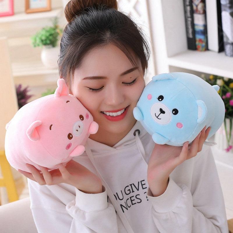 1pc 20CM 9 Styles Kawaii Small Animal Plush Toy Cute Stuffed Cartoon Dinosaur Pig Cat Bear Panda Doll Kids Girls Birthday Gifts - Brand My Case