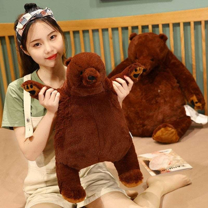 1pc 40-100cm Soft Teddy Bear Plush Toys Dark Brown Bear Super Big Hugging Pillow Stuffed Animal Cushion Children Birthday Gift - Brand My Case