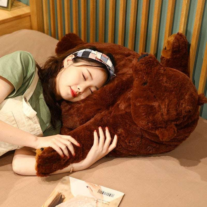 1pc 40-100cm Soft Teddy Bear Plush Toys Dark Brown Bear Super Big Hugging Pillow Stuffed Animal Cushion Children Birthday Gift - Brand My Case