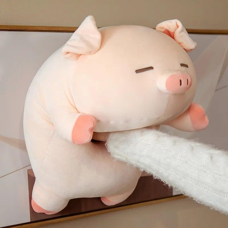 1pc 40/50cm Squishy Pig Stuffed Doll Lying Plush Piggy Toy Animal Soft Plushie Pillow for Kids Baby Comforting Birthday Gift - Brand My Case