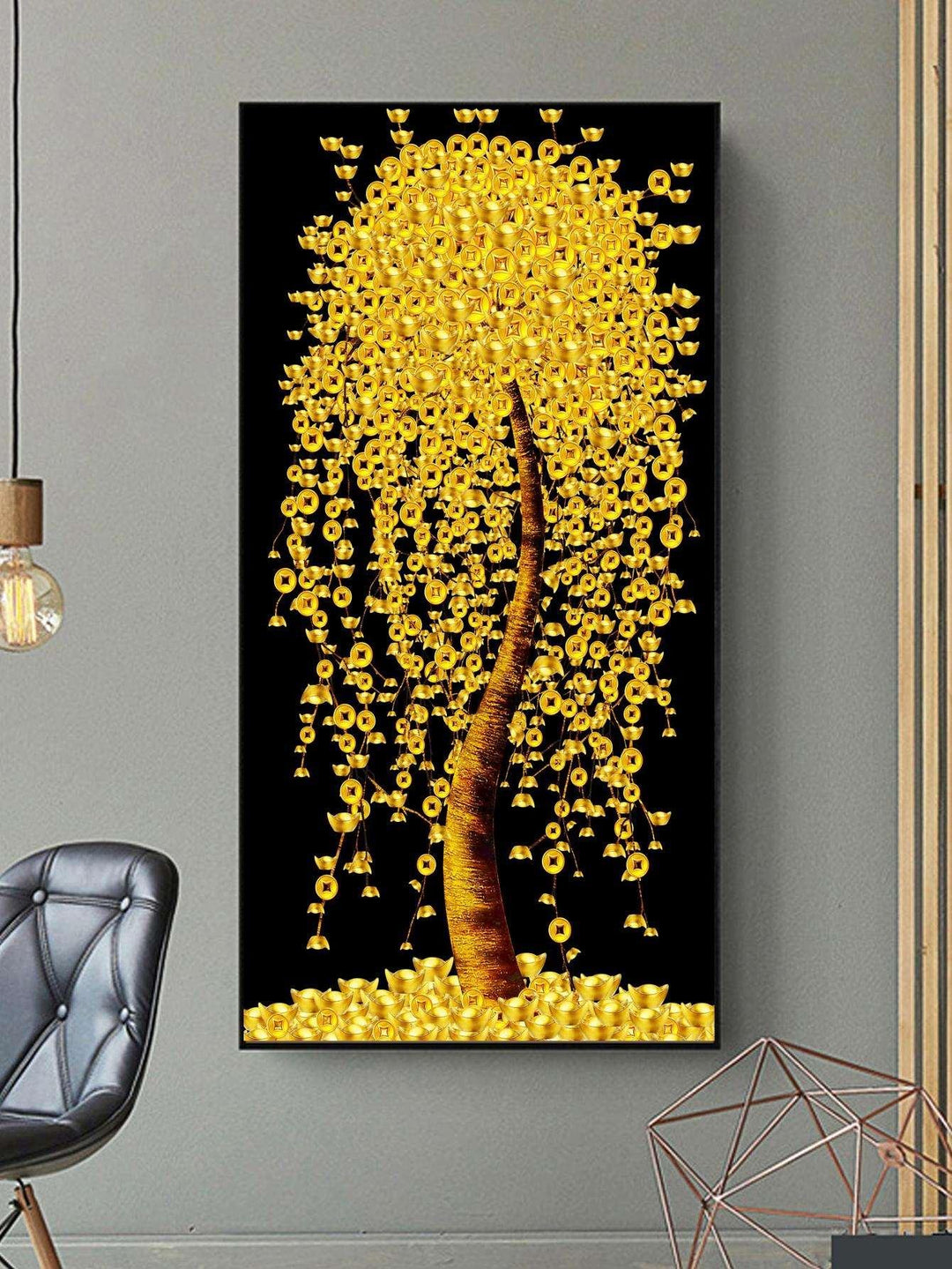 1pc Abstract Tree Print Unframed Painting Colorful Creative Wall Art Painting For Home Decor - Brand My Case