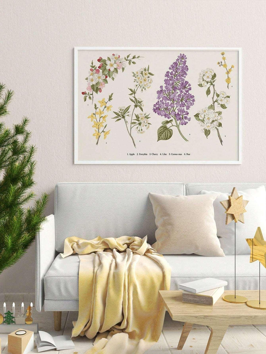 1pc Chemical Fiber Unframed Painting Cottagecore Floral Pattern Unframed Picture For Home - Brand My Case