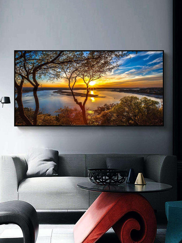 1pc Chemical Fiber Unframed Painting Modern Beach Pattern Unframed Painting For Home - Brand My Case