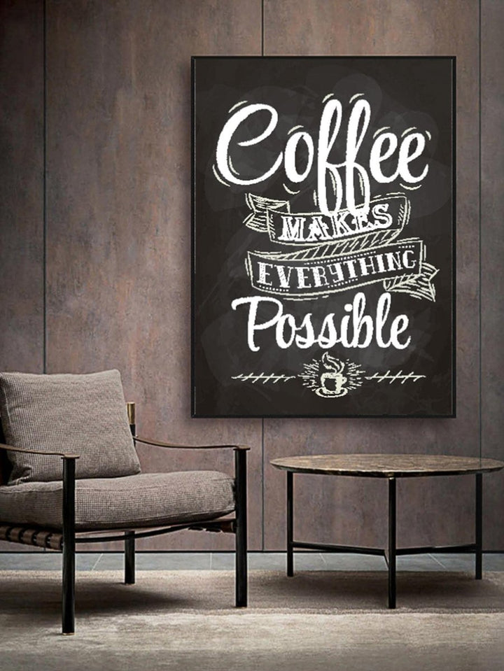 1pc Coffee Pattern Wall Painting Hanging Wall Art Prints Frame Not Include For Home Decor - Brand My Case