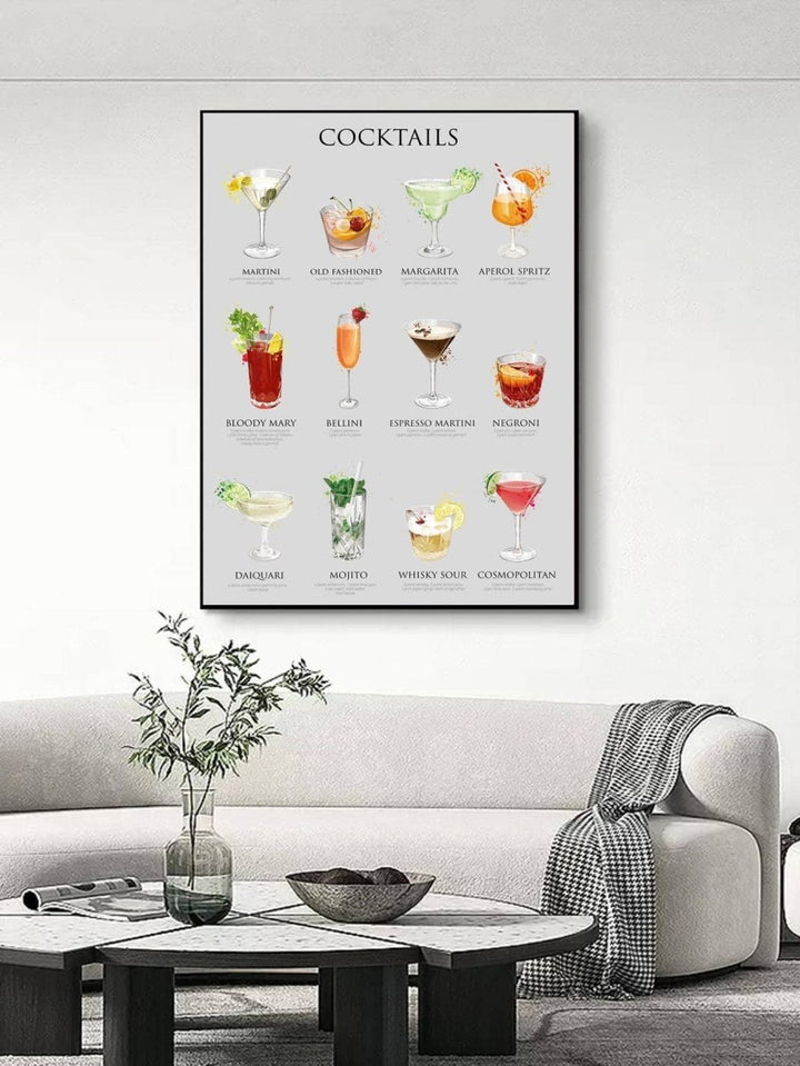 1pc Coffee Pattern Wall Painting Hanging Wall Art Prints Frame Not Include For Home Decor - Brand My Case