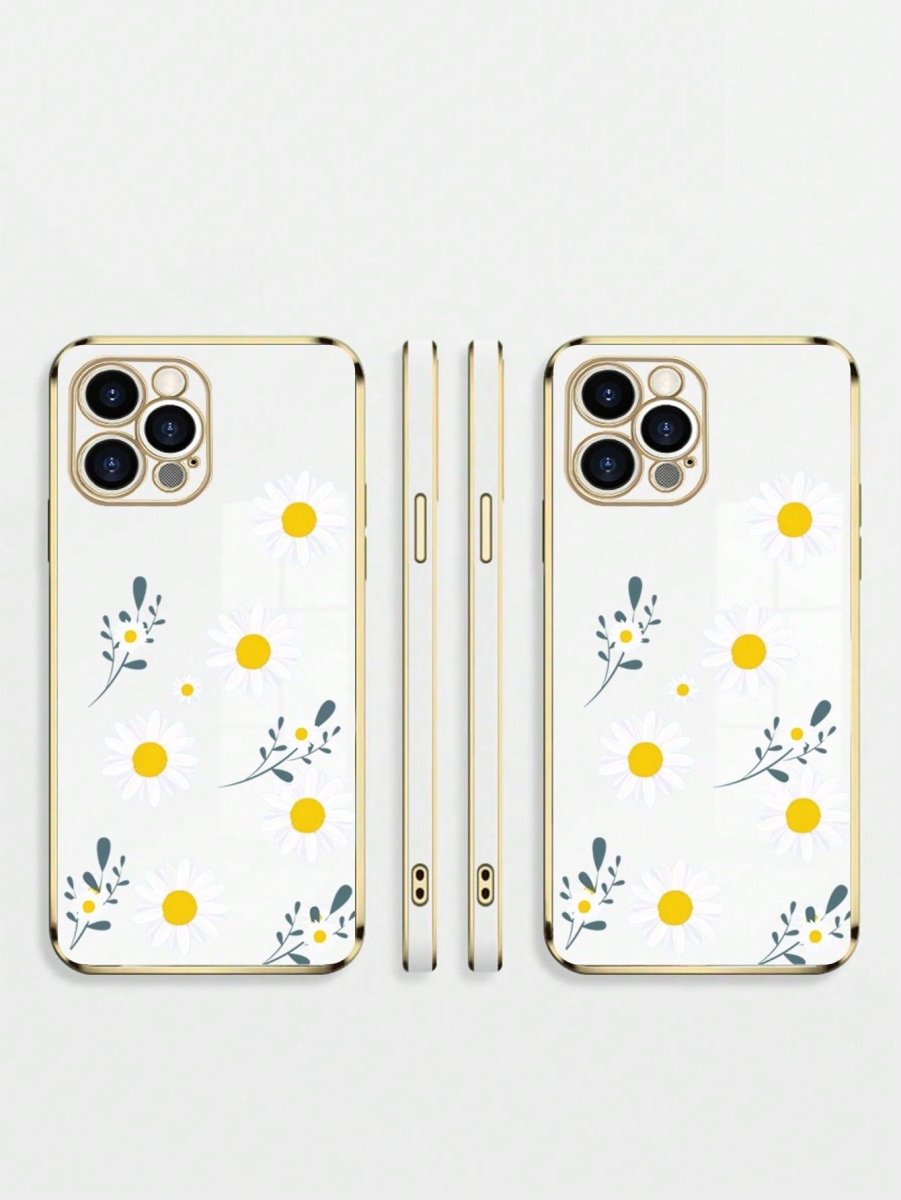 1pc Daisy Pattern Phone Case - Brand My Case