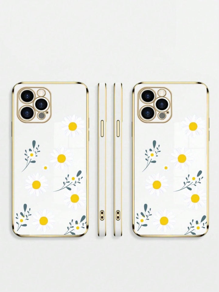 1pc Daisy Pattern Phone Case - Brand My Case