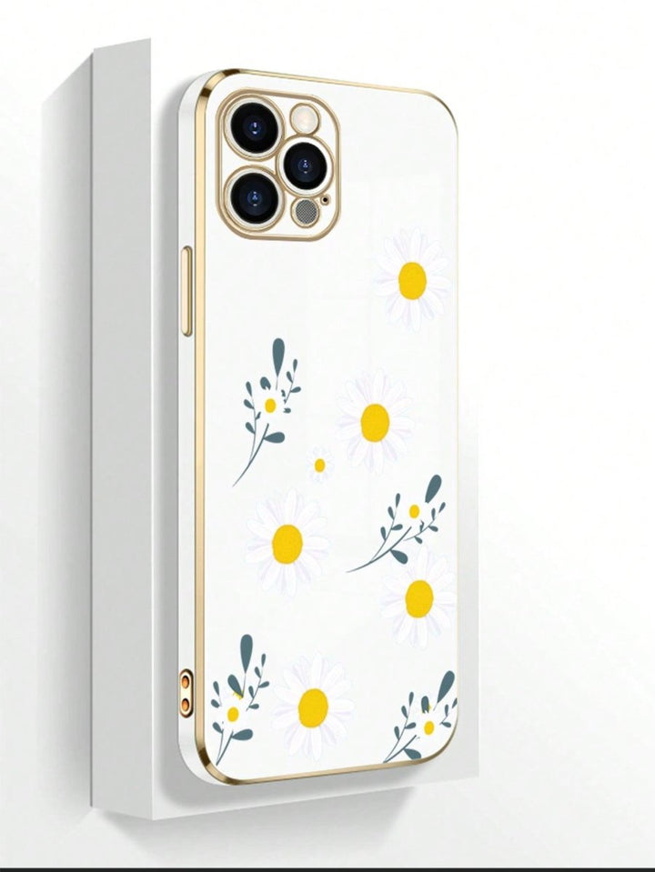 1pc Daisy Pattern Phone Case - Brand My Case