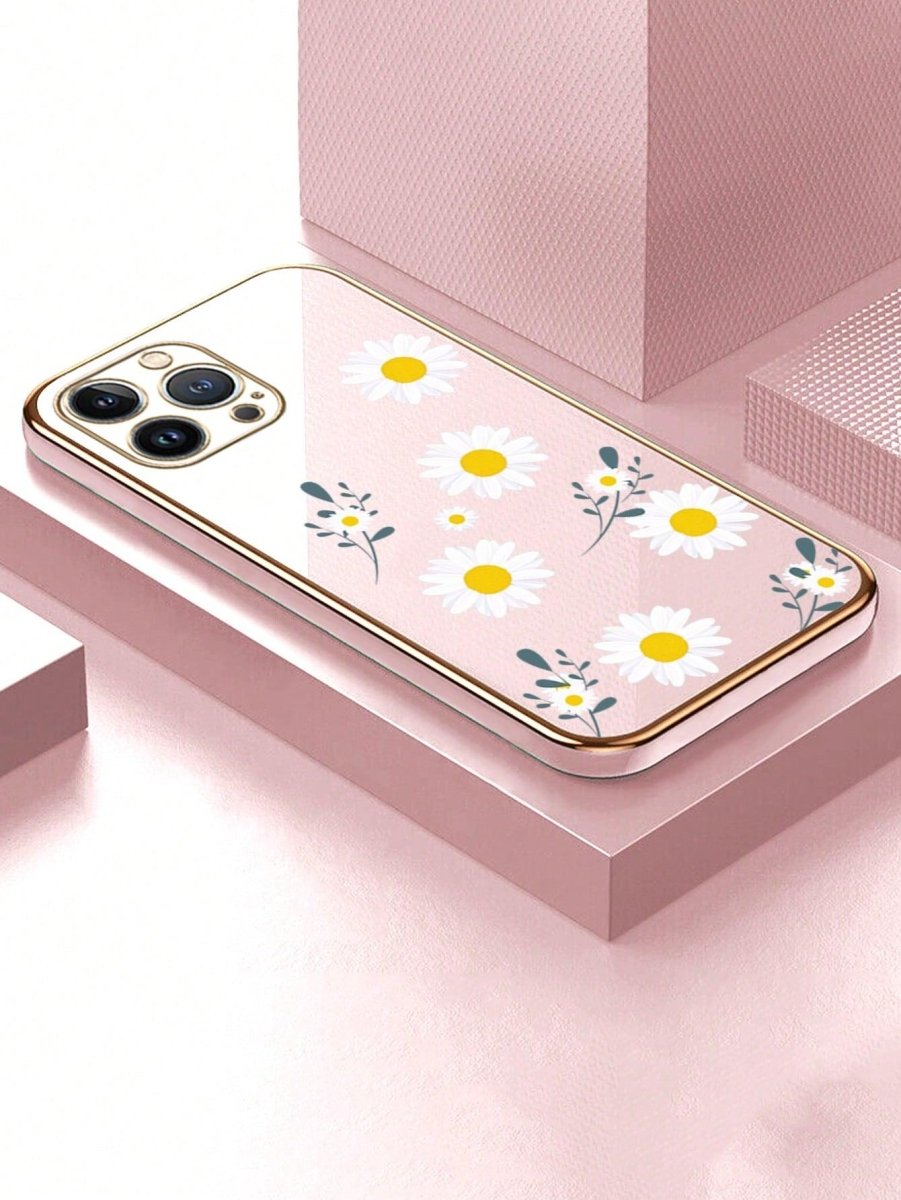 1pc Daisy Pattern Phone Case - Brand My Case