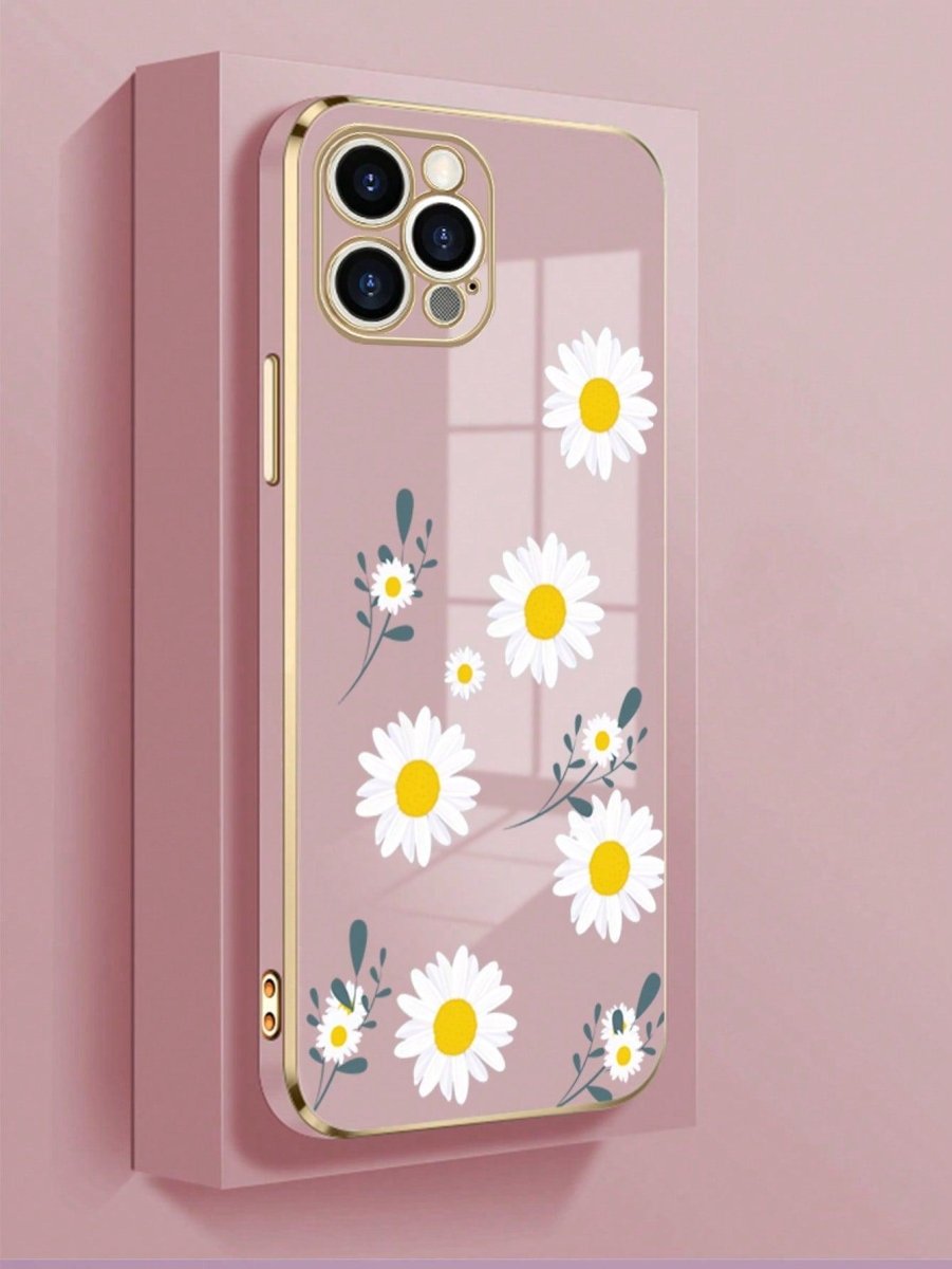 1pc Daisy Pattern Phone Case - Brand My Case