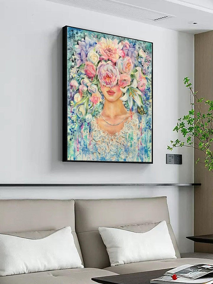 1pc Figure Graphic Unframed Painting Modern Chemical Fiber Frameless Painting For Home Decor - Brand My Case