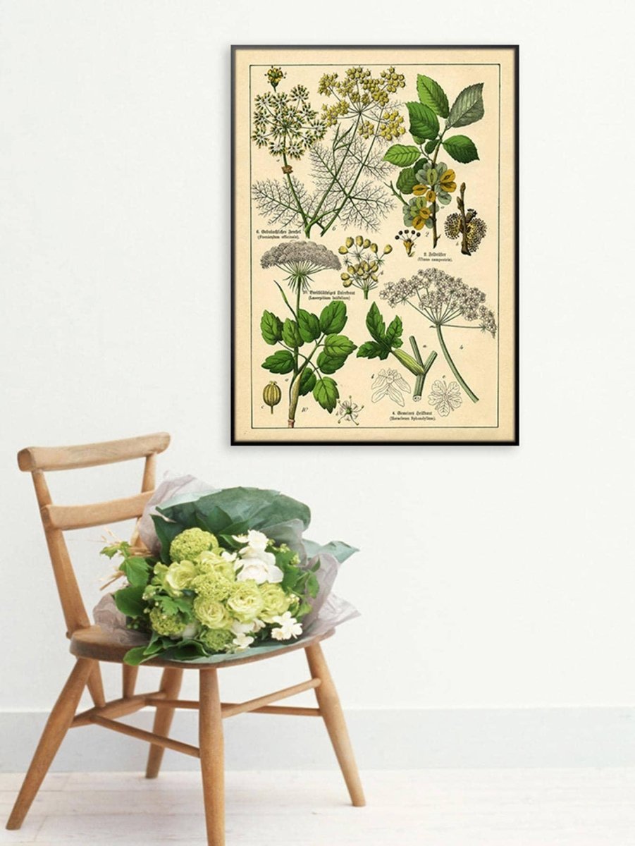 1pc Plant Print Unframed Painting - Brand My Case