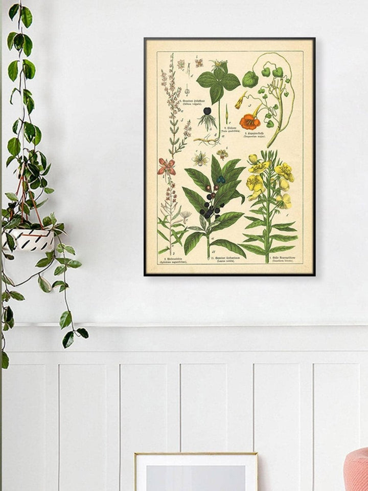 1pc Plant Print Unframed Painting - Brand My Case