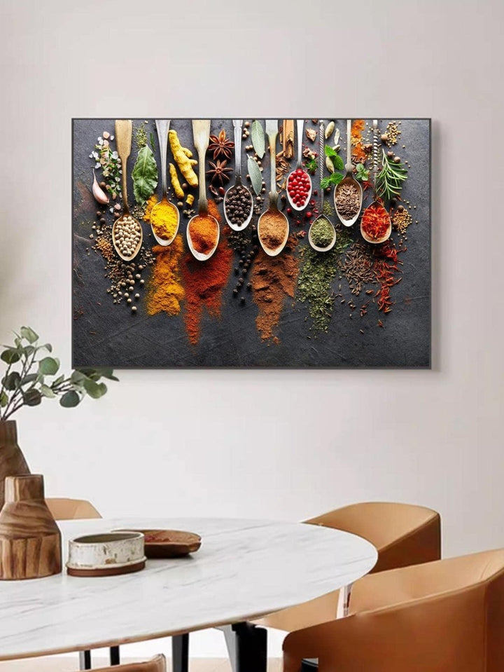 1pc Seasoning Pattern Unframed Painting Modern Chemical Fiber Wall Art Prints For Home Decor - Brand My Case