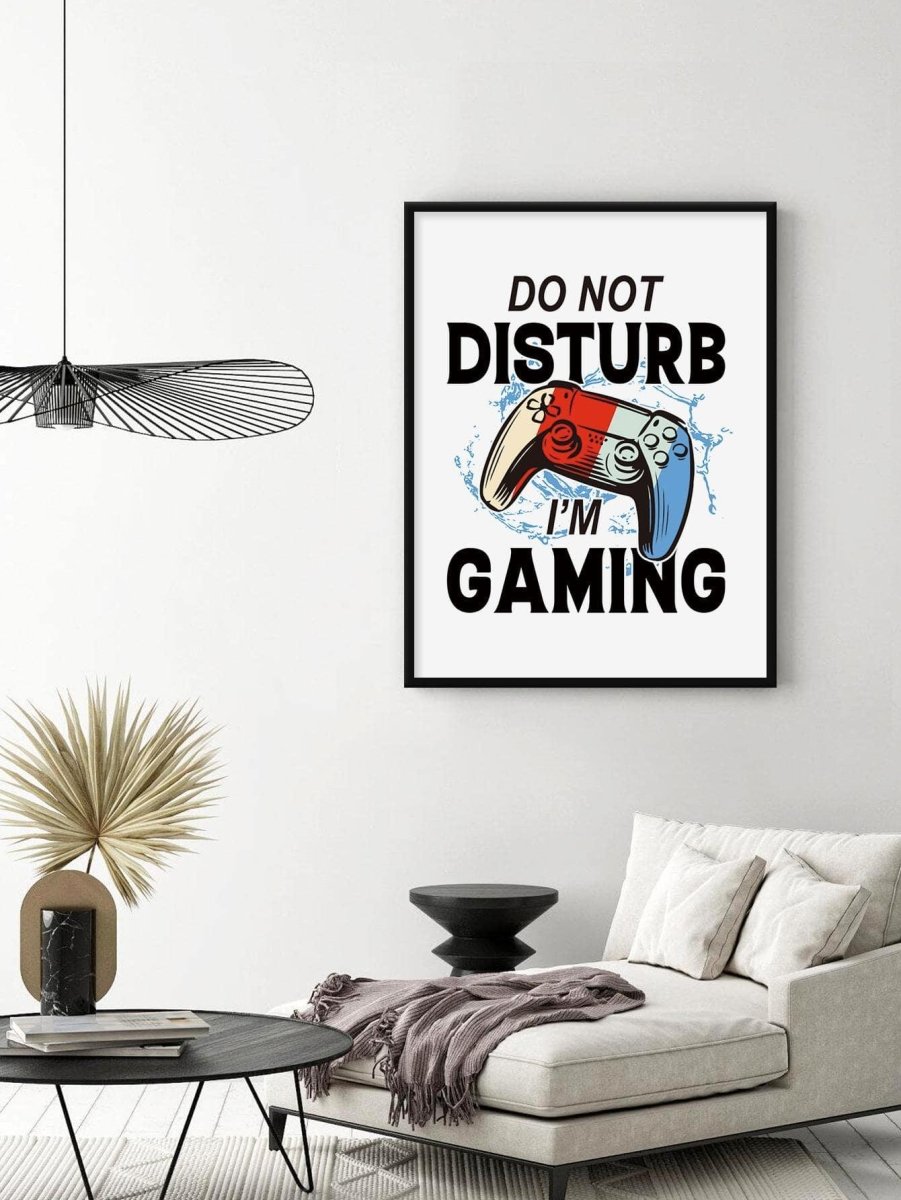 1pc Slogan Game Pad Pattern Unframed Painting Modern Chemical Fiber Wall Art Painting For Home Decor - Brand My Case