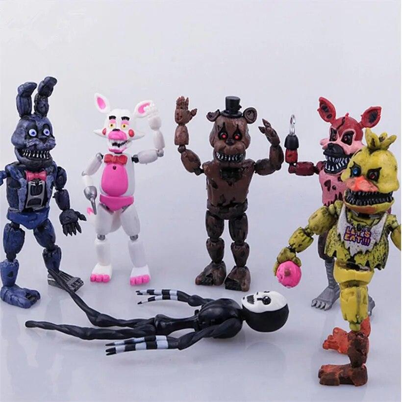 1Pcs FNAF Anime Figure Movable Joints Bonnie Foxy Freddy Chica PVC Action Figure Model Toys Kids Gift - Brand My Case