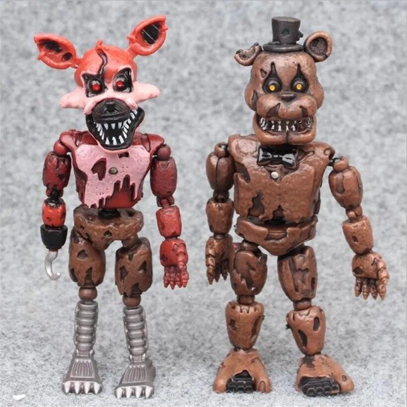 1Pcs FNAF Anime Figure Movable Joints Bonnie Foxy Freddy Chica PVC Action Figure Model Toys Kids Gift - Brand My Case