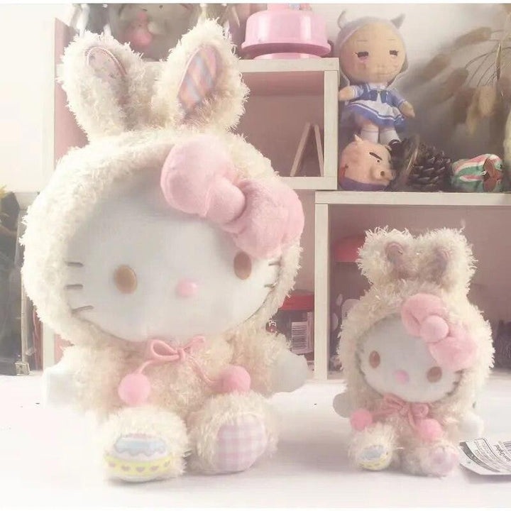 2022 Kawaii Sanrio Hello Kitty Kuromi My Melody Cinnamoroll Pochacco Easter Collection Plush Doll Pendant Cartoon Birthday Gift - Brand My Case