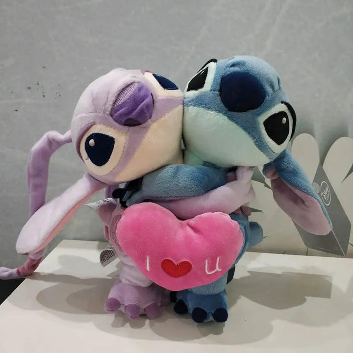 20cm Lilo And Stitch Plush Toys Holding love Stitch Angel Stuffed Soft doll For Couple girlfriend gifts - Brand My Case
