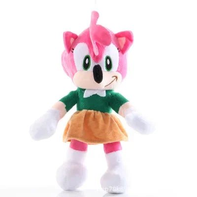 20cm Sonic The Hedgehog Plush Doll Cute Shadow Knuckles Doll Model Keychain Backpack Decoration Pendant Children's Toys Gifts