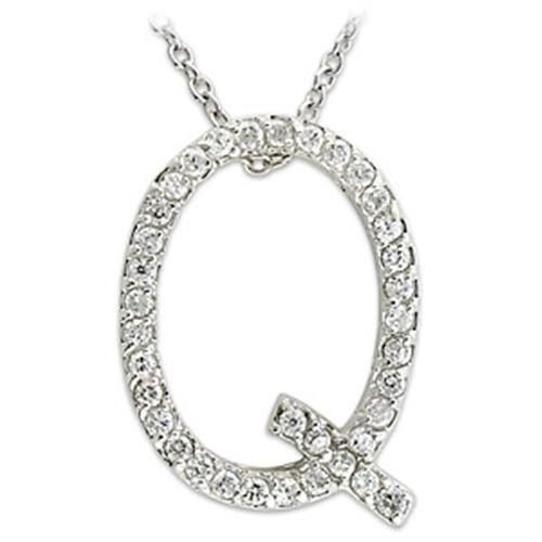 21616 Rhodium Brass Pendant with AAA Grade CZ in - Brand My Case