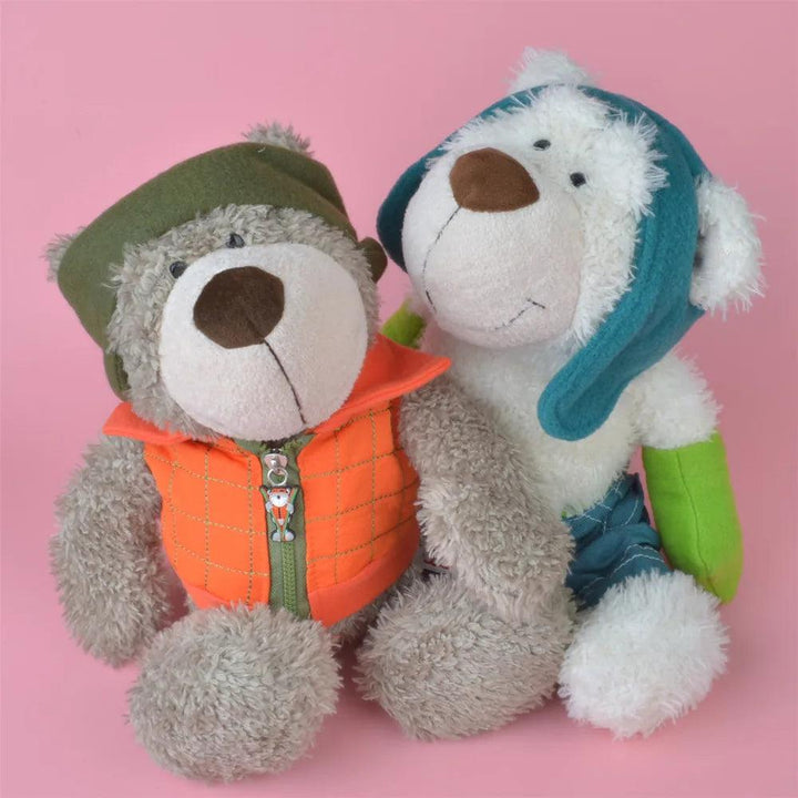 25-50cm Skiing Bear Stuffed Plush Toy - Brand My Case