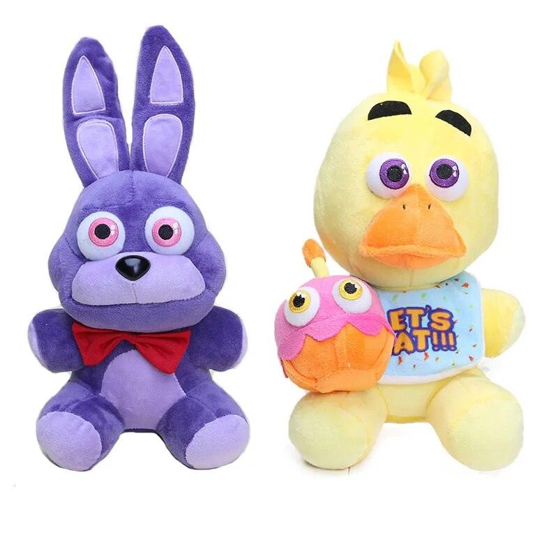 25cm FNAF Plushie Toys Soft Stuffed Animal Doll Bonnie Duck Fox Plushes for Children's Doll Toys Birthday Christmas Baby Gifts - Brand My Case