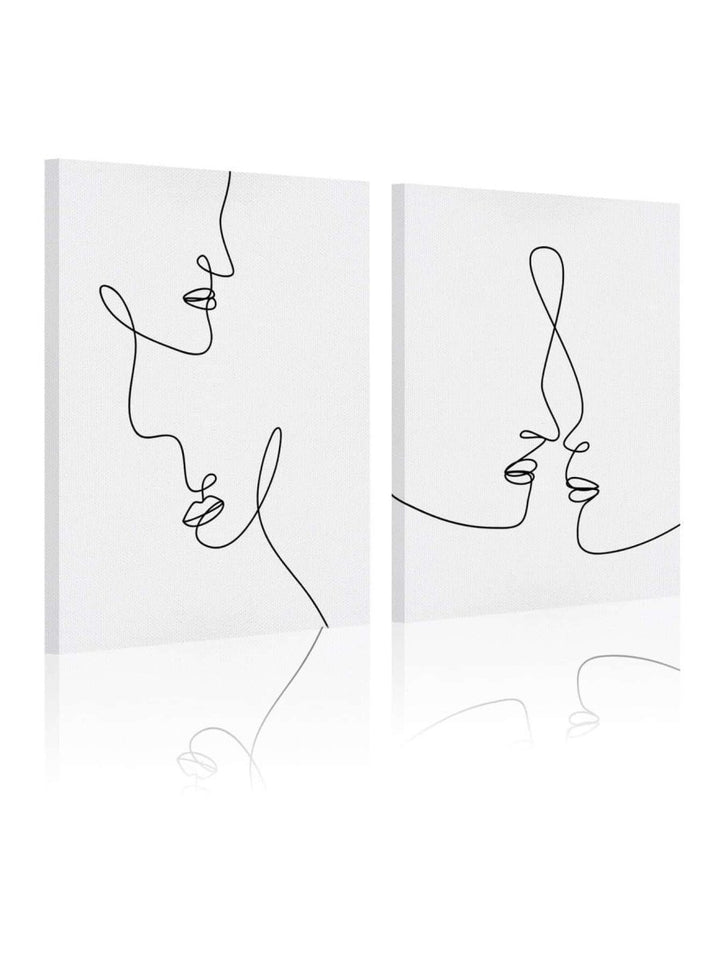 2pcs Abstract Figure Graphic Unframed Painting - Brand My Case