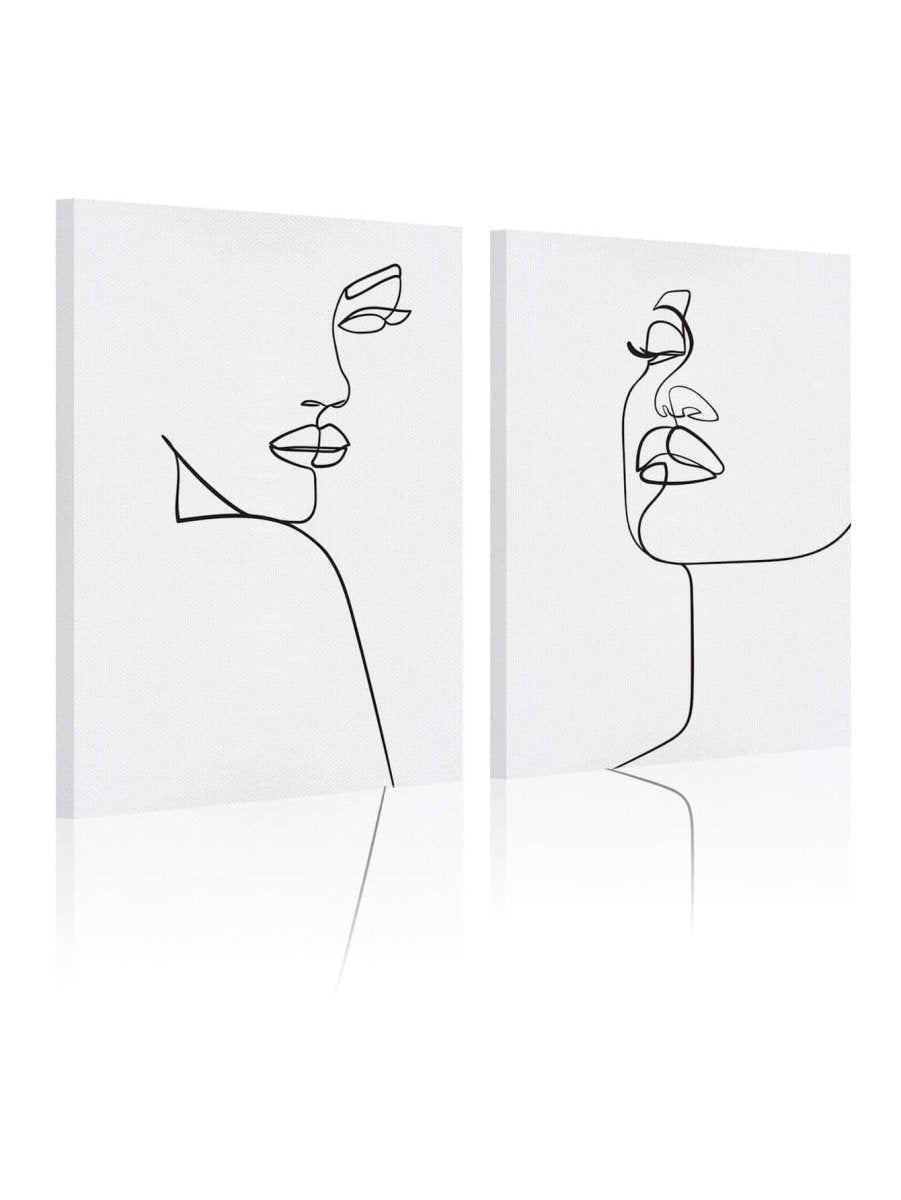 2pcs Abstract Figure Graphic Unframed Painting - Brand My Case