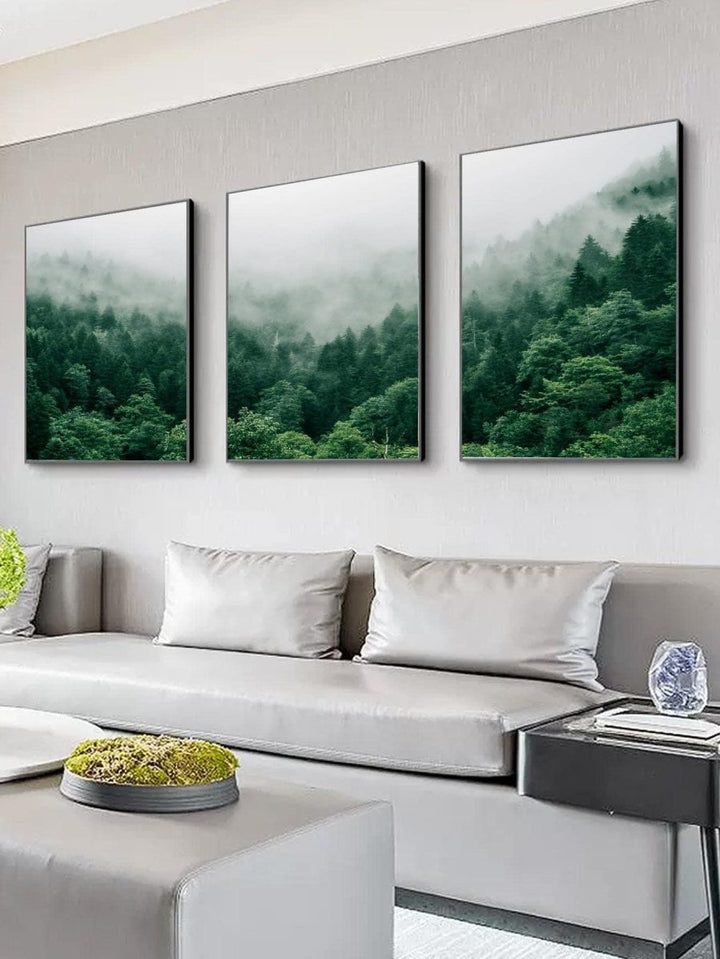 2pcs Tree Pattern Unframed Painting Modern Chemical Fiber Unframed Picture For Home Decor - Brand My Case
