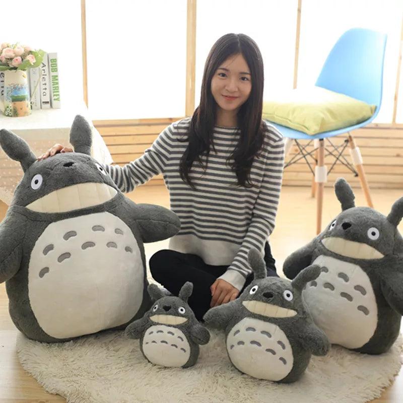 30-70cm Kawaii Totoro Plush Toys Stuffed Soft Animal Cartoon Dolls Cats With Lotus Leaf or Teeth Totoro Pillow Kids Toys Gift - Brand My Case