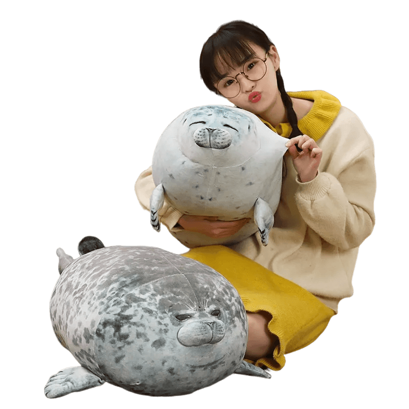 30~80cm Simulated Seal Plush Toy White Phocidae Grey Soft Aquatic Stuffed Animal Doll Kids Gift 30/40/60cm - Brand My Case