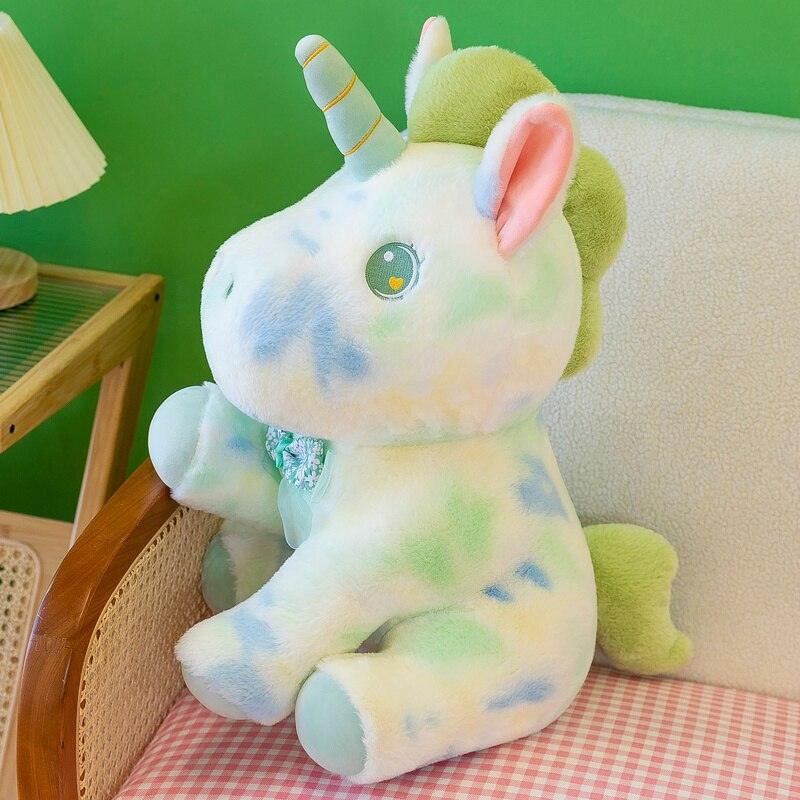 30~80cm Unique Glowing Wings Unicorns Plush toy Giant Unicorn Stuffed Animals Doll Fluffy Hair Fly Horse Toy for Child Xmas Gift - Brand My Case
