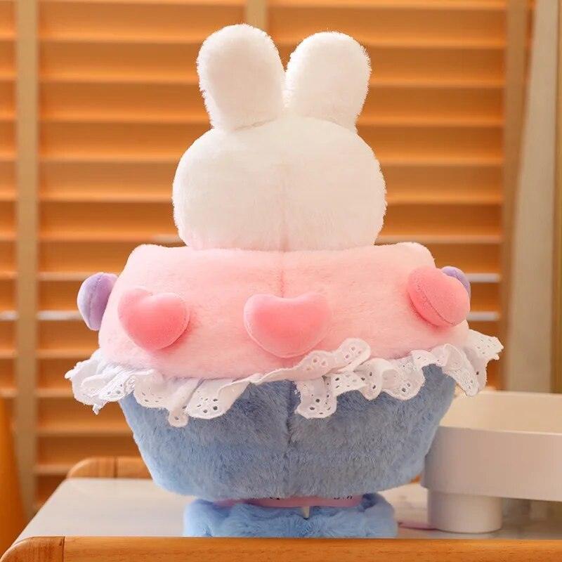30cm Creative Funny Doll Heart Rabbit Plush Toy Stuffed Soft Princess Bunny Transformed into Bouquet Sweet Gift for Kids Girls - Brand My Case