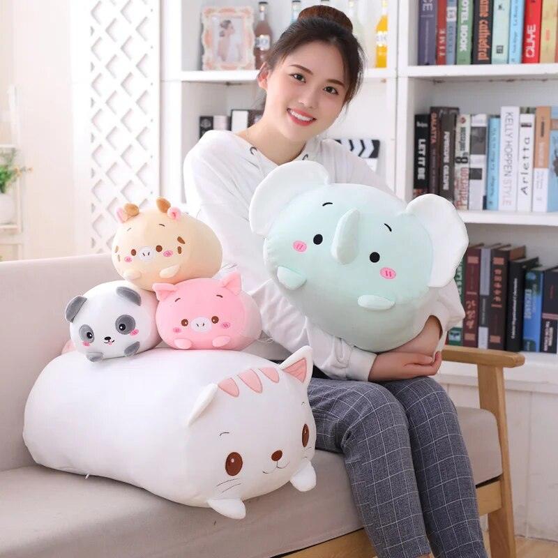 30CM Soft Animal Cartoon Pillow Cushion Cute Fat Dog Cat Totoro Penguin Pig Frog Plush Toy Stuffed Lovely kids Birthyday Gift - Brand My Case