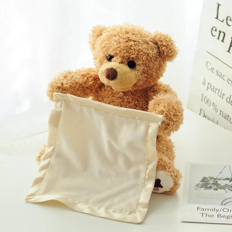 30cm Teddy Bear Play Hide Seek Lovely Stuffed Kids Birthday Xmas Christmas Gift Electric Music Bear Plush Toy - Brand My Case