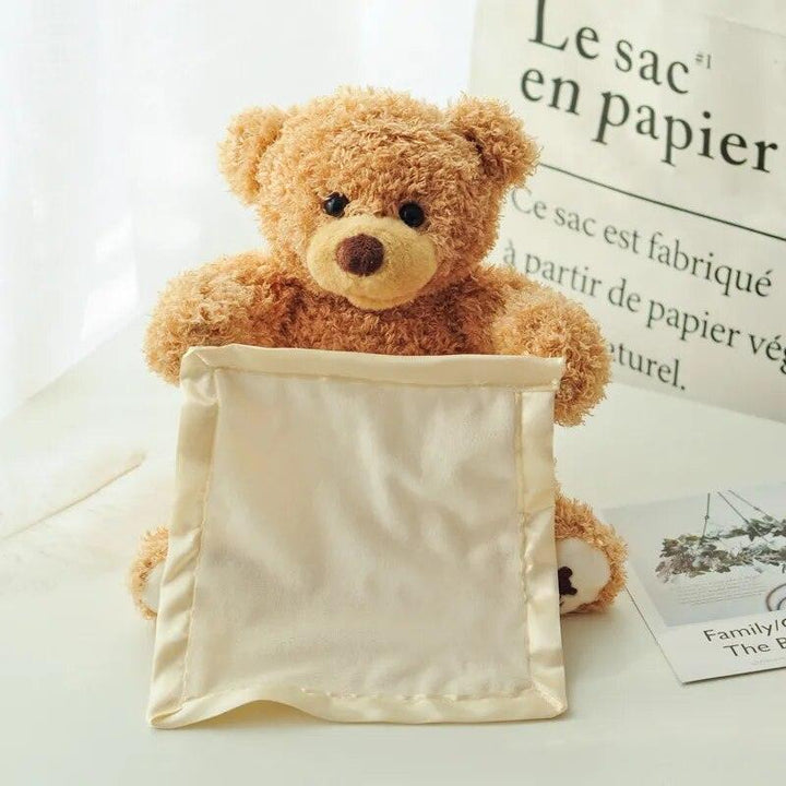 30cm Teddy Bear Play Hide Seek Lovely Stuffed Kids Birthday Xmas Christmas Gift Electric Music Bear Plush Toy - Brand My Case