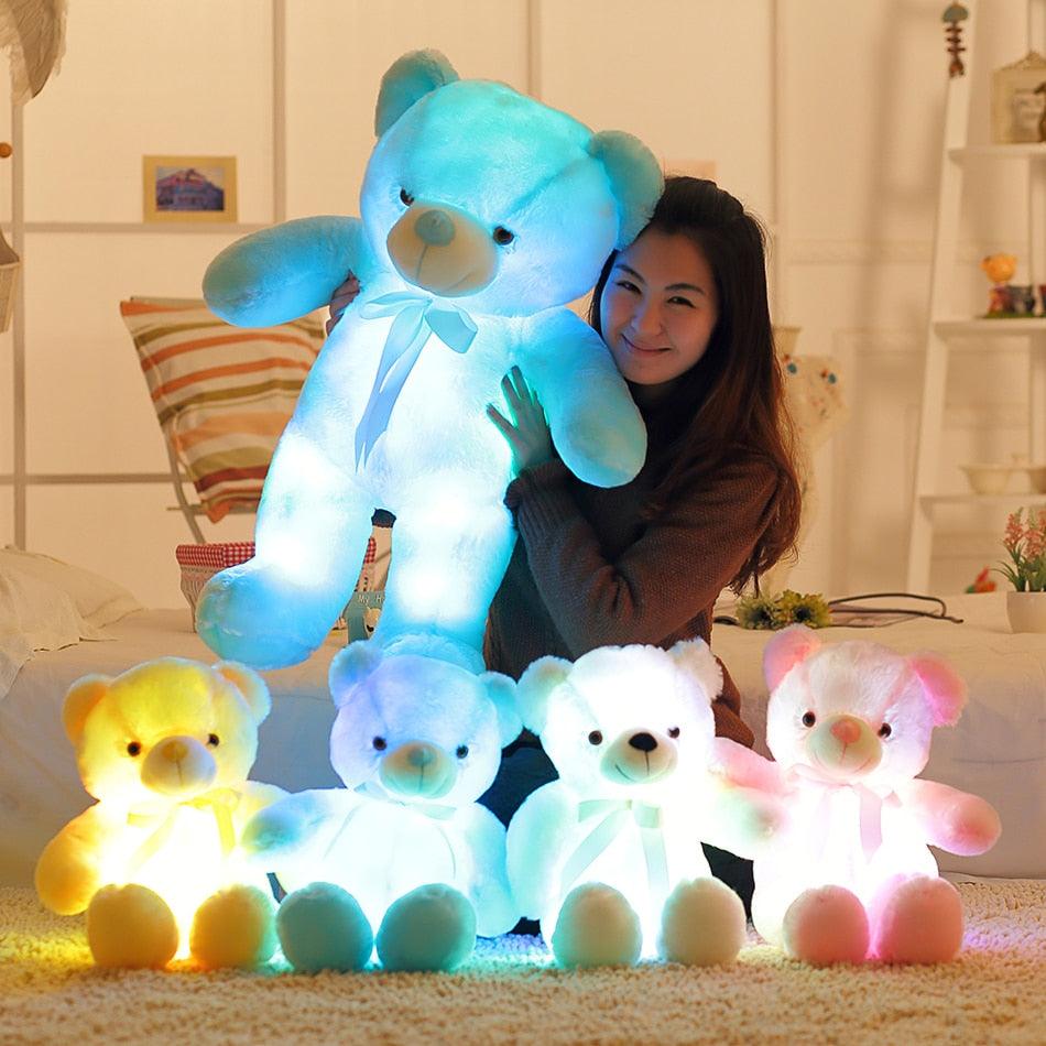 32-50cm Luminous Creative Light Up LED Teddy Bear Stuffed Animals Plush Toy Colorful Glowing Teddy Bear Christmas Gift for Kid - Brand My Case