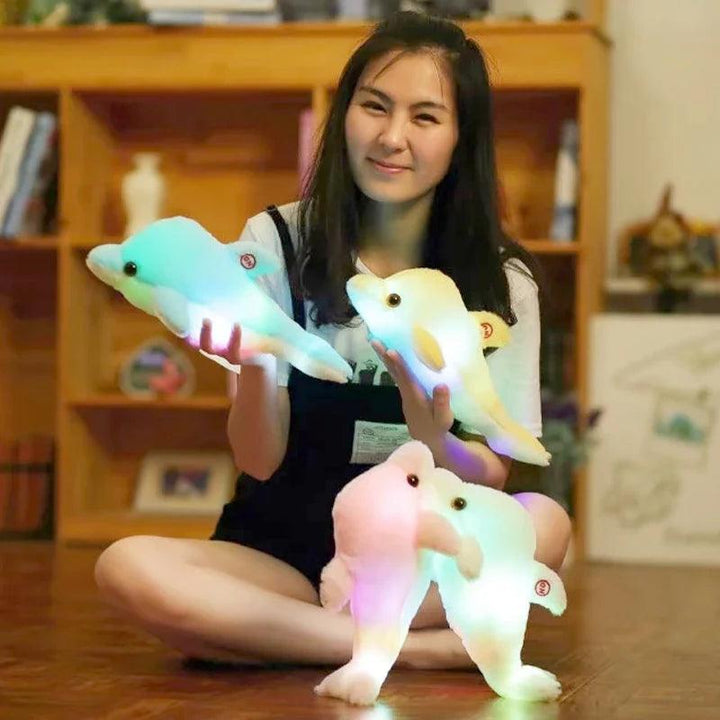 32cm Creative Luminous Plush Dolphin Doll - Brand My Case