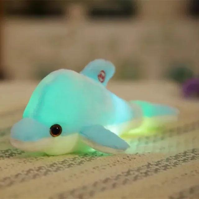 32cm Kawaii Colorful Glowing Dolphin Plush Toy - Brand My Case