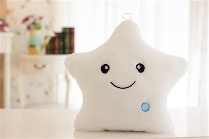 34CM Creative Toy Luminous Pillow Soft Stuffed Plush Glowing Colorful Stars Cushion Led Light Toys Gift For Kids Children Girls - Brand My Case
