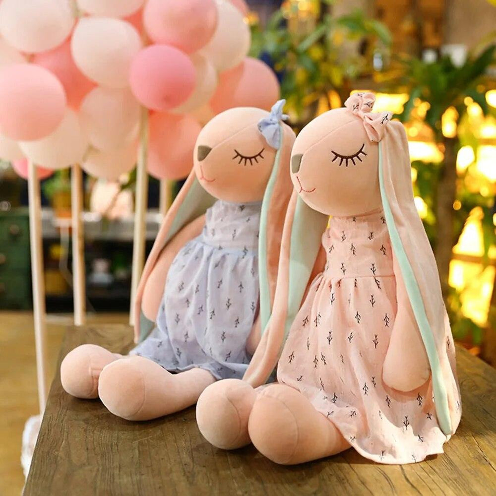 35CM Cute Cartoon Long Ears Rabbit Doll Baby Soft Plush Toys For Children Rabbit Sleeping Mate Stuffed Plush Animal Toys Infants - Brand My Case