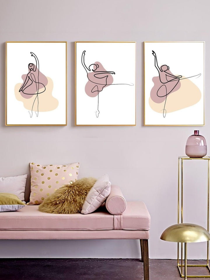 3pcs Abstract Figure Graphic Unframed Painting - Brand My Case