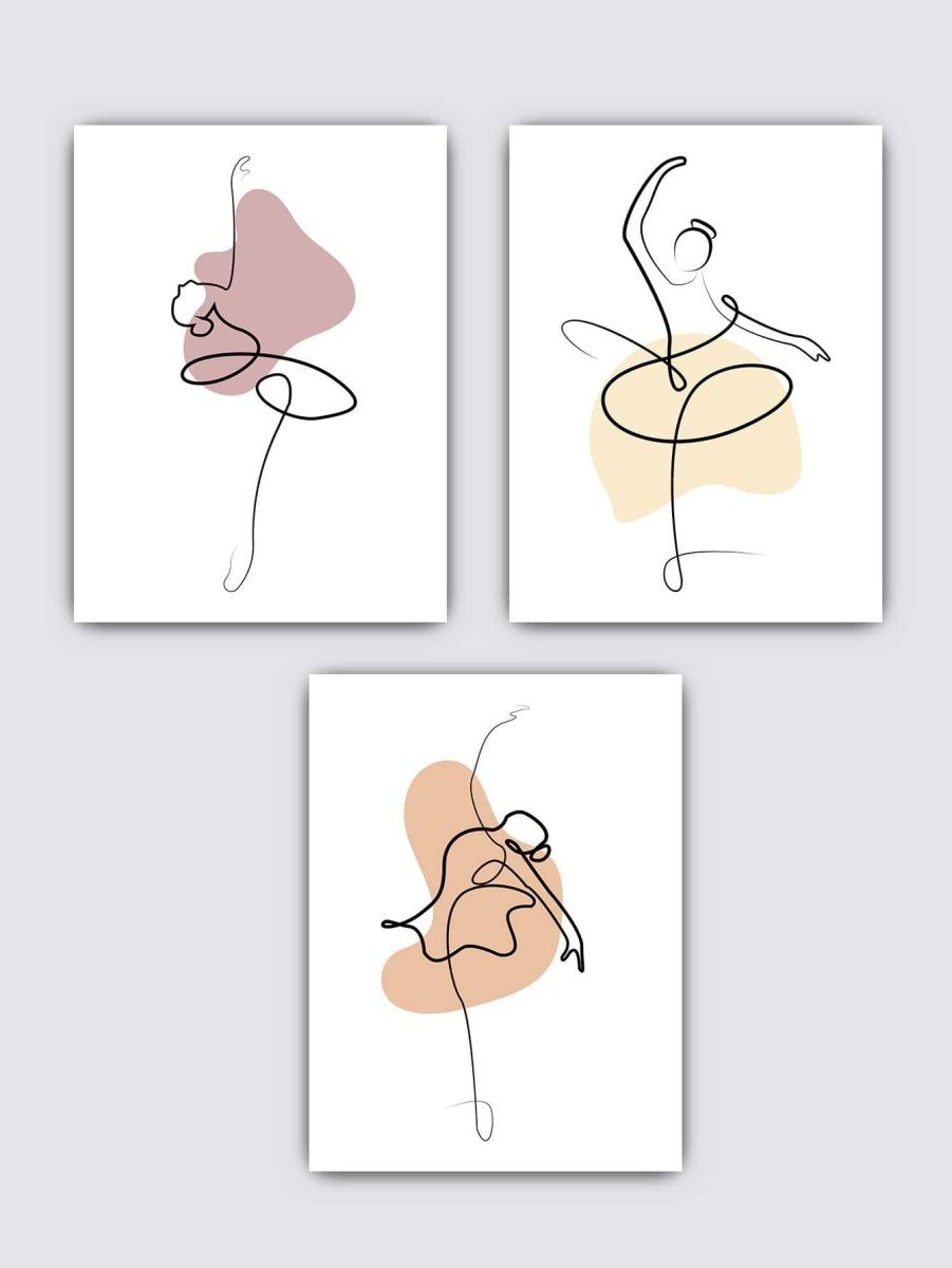 Buy 3pcs Abstract Figure Graphic Unframed Painting – Brand My Case