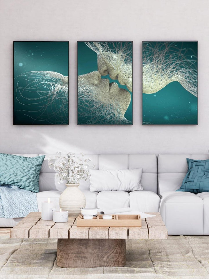 3pcs Abstract Figure Graphic Unframed Painting Modern Hanging Wall Art Prints For Home Decor - Brand My Case