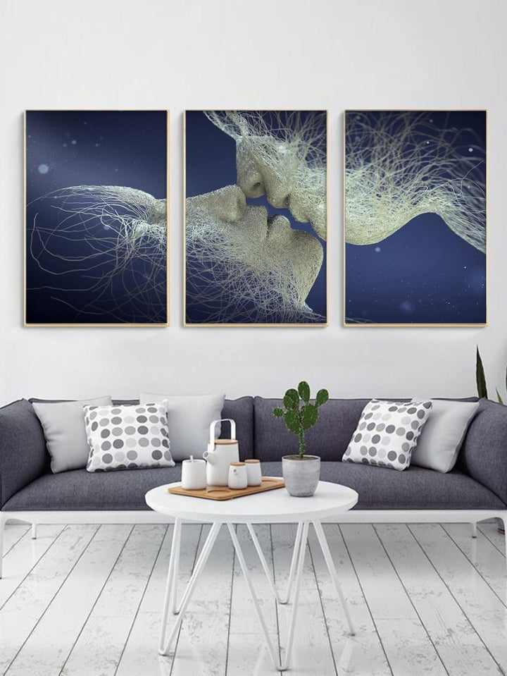 3pcs Abstract Figure Graphic Unframed Painting Modern Hanging Wall Art Prints For Home Decor - Brand My Case