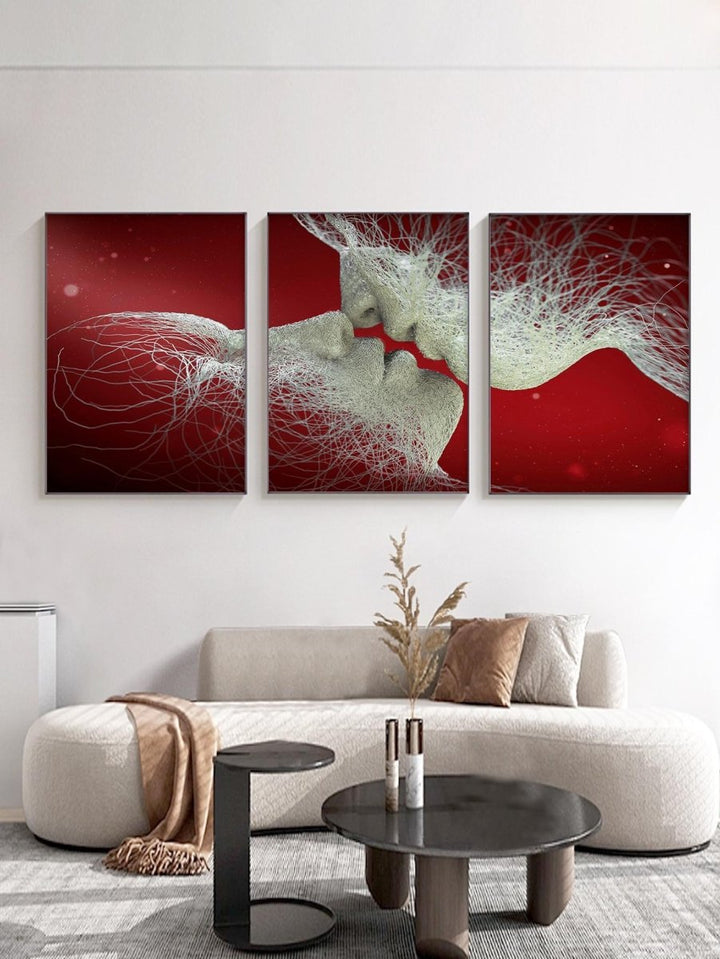 3pcs Abstract Figure Graphic Unframed Painting Modern Hanging Wall Art Prints For Home Decor - Brand My Case