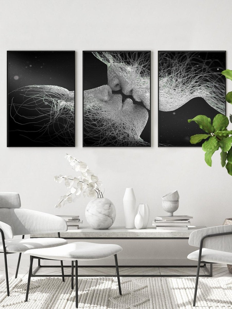 3pcs Abstract Figure Graphic Unframed Painting Modern Hanging Wall Art Prints For Home Decor - Brand My Case