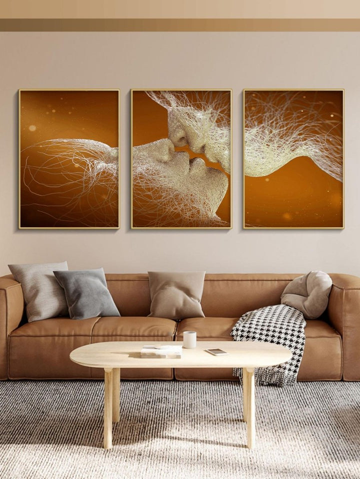 3pcs Abstract Figure Graphic Unframed Painting Modern Hanging Wall Art Prints For Home Decor - Brand My Case